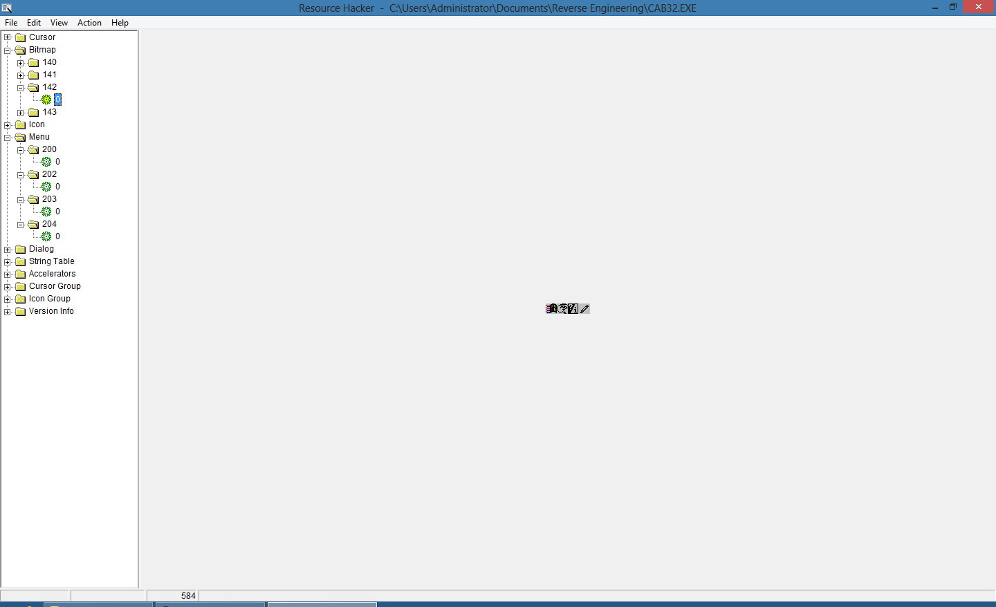 Find the Bitmaps in Resource Hacker
